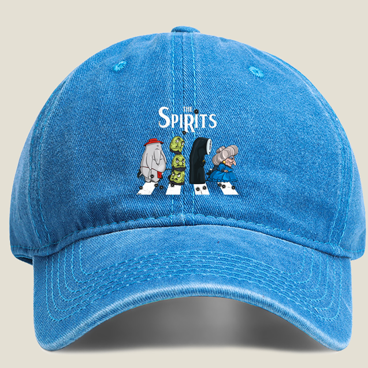 The Spirits: Elephant, Goblins, Phantom, and Witch - Washed Denim - Baseball Cap