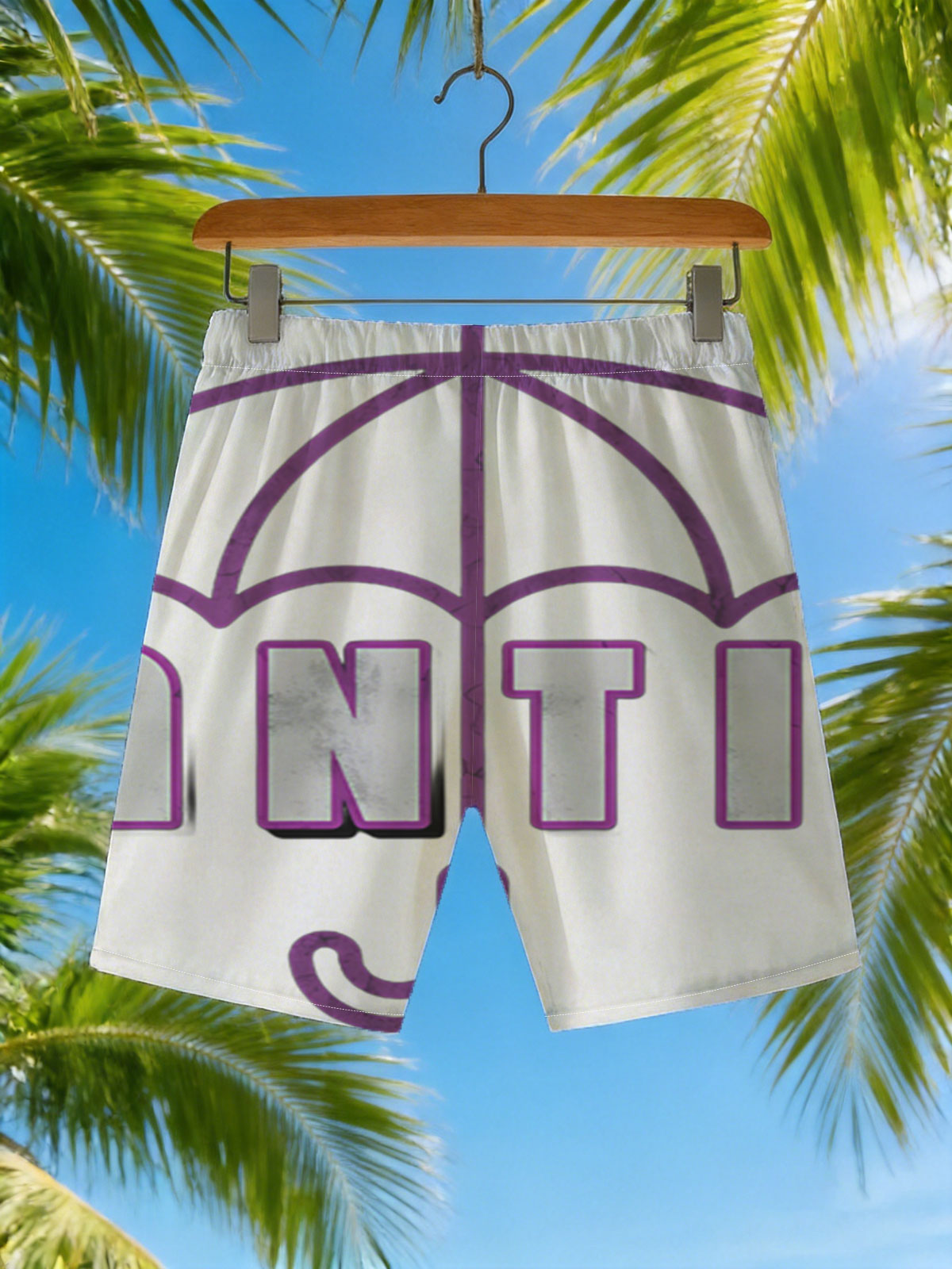 Anti Umbrella Symbol Logo -  Beach shorts