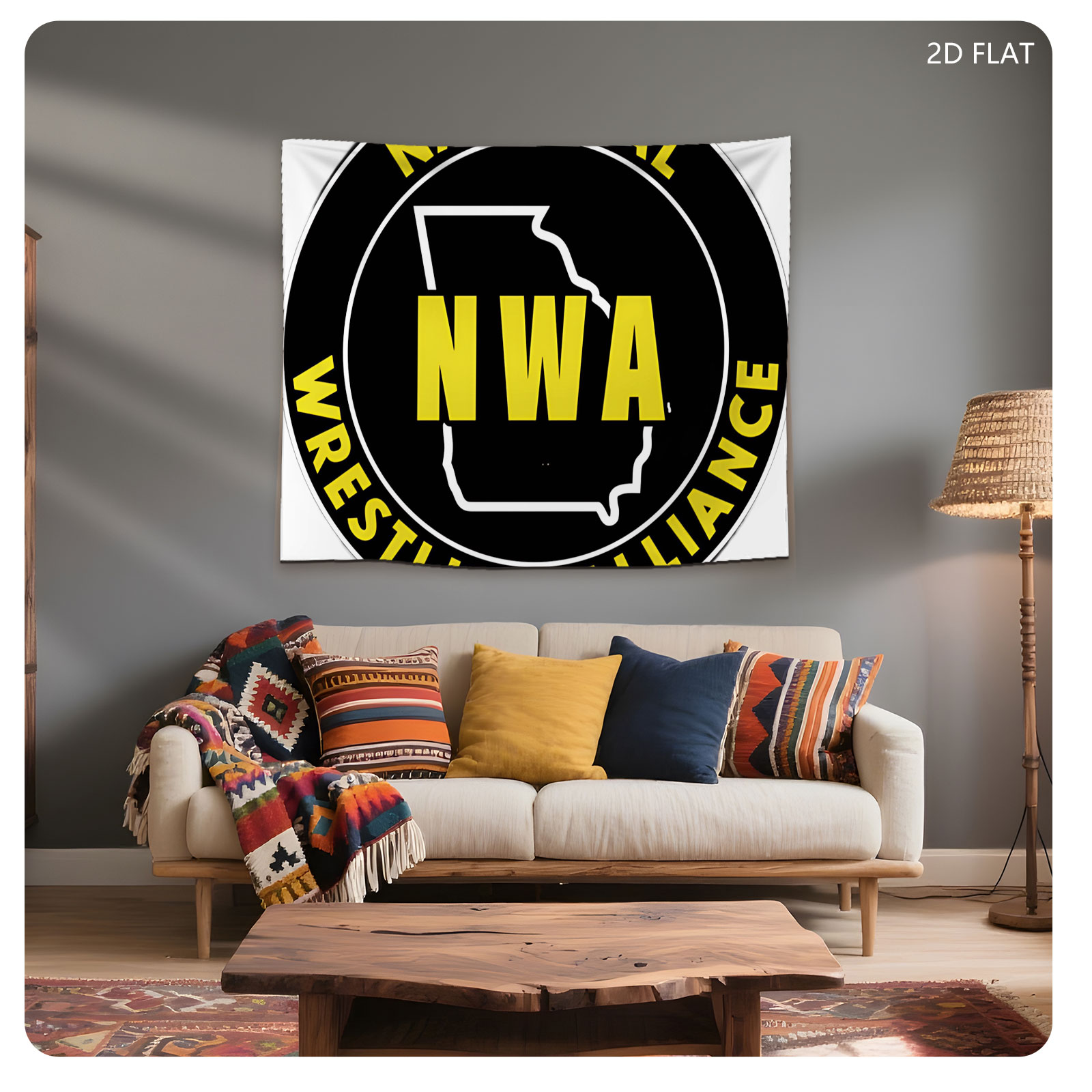 NWA National Wrestling Alliance Logo - Tapestry