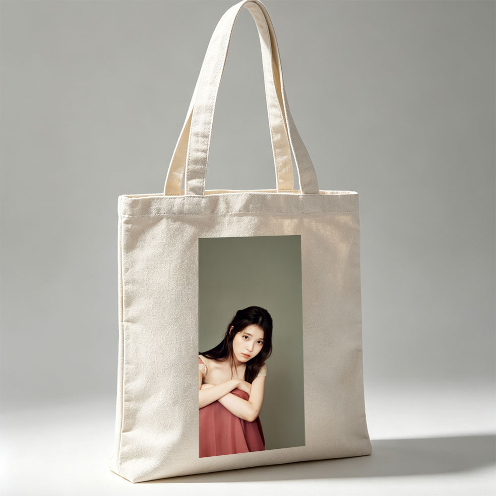 Rina Sawayama in a Soft Portrait Wearing a Pink Dress with Crossed Arms - Canvas tote bags