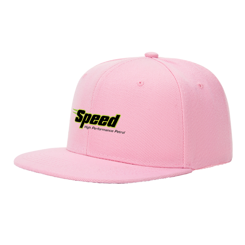 Flat Brim Baseball Cap Speed Logo Print Streetwear Underground Skate Style Hat for Basketball Court Skate Park Urban Riders and Hip Hop Artists