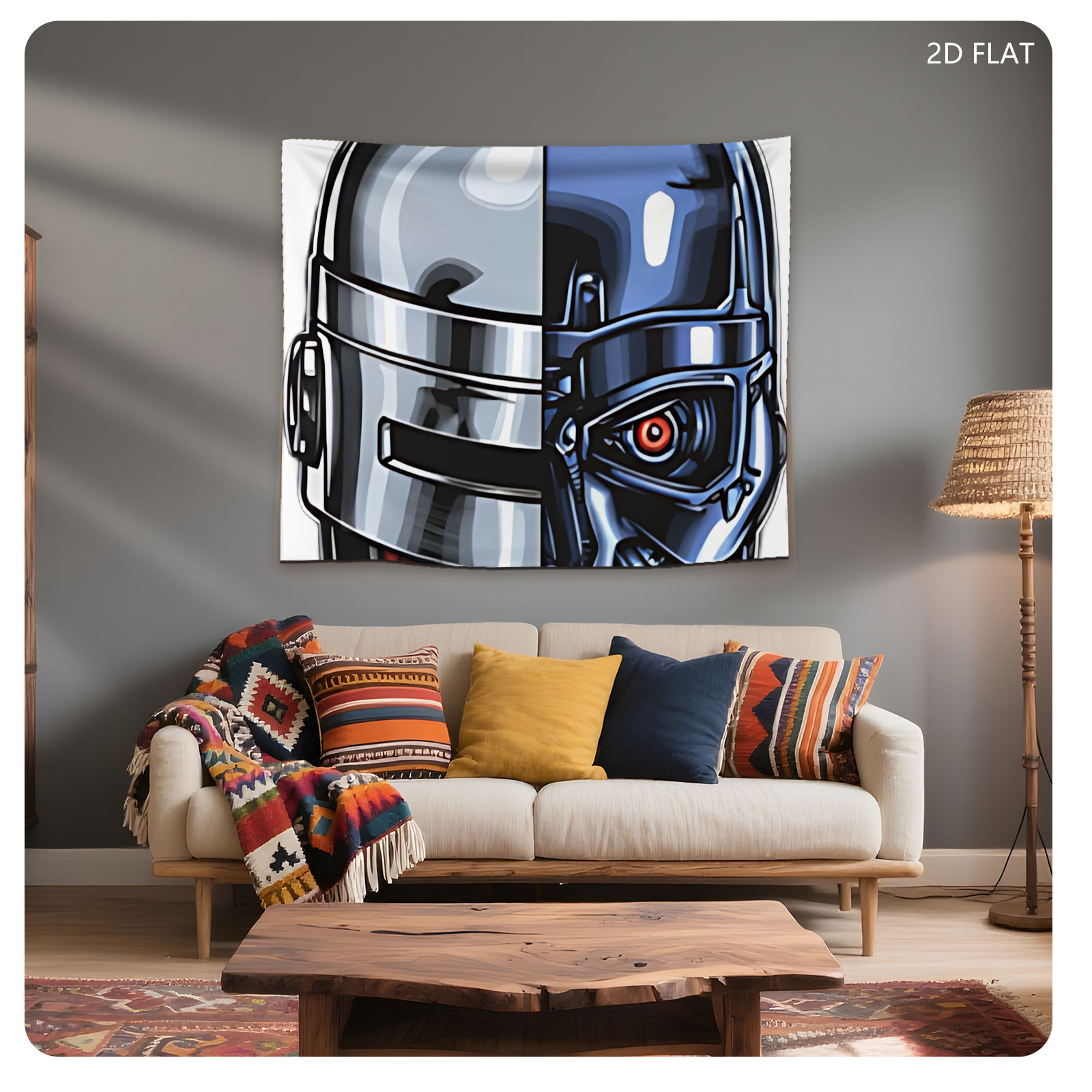 Cyborg Lucky: Half Human, Half Machine - Tapestry