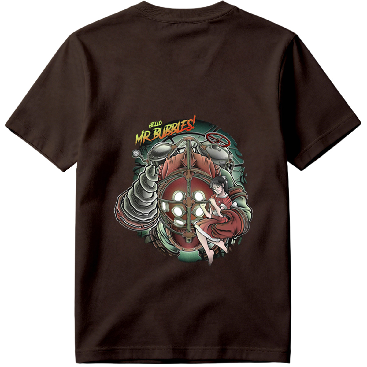 Hello Mr. Bubbles! - Steam Punk Submarine Adventure - Tee