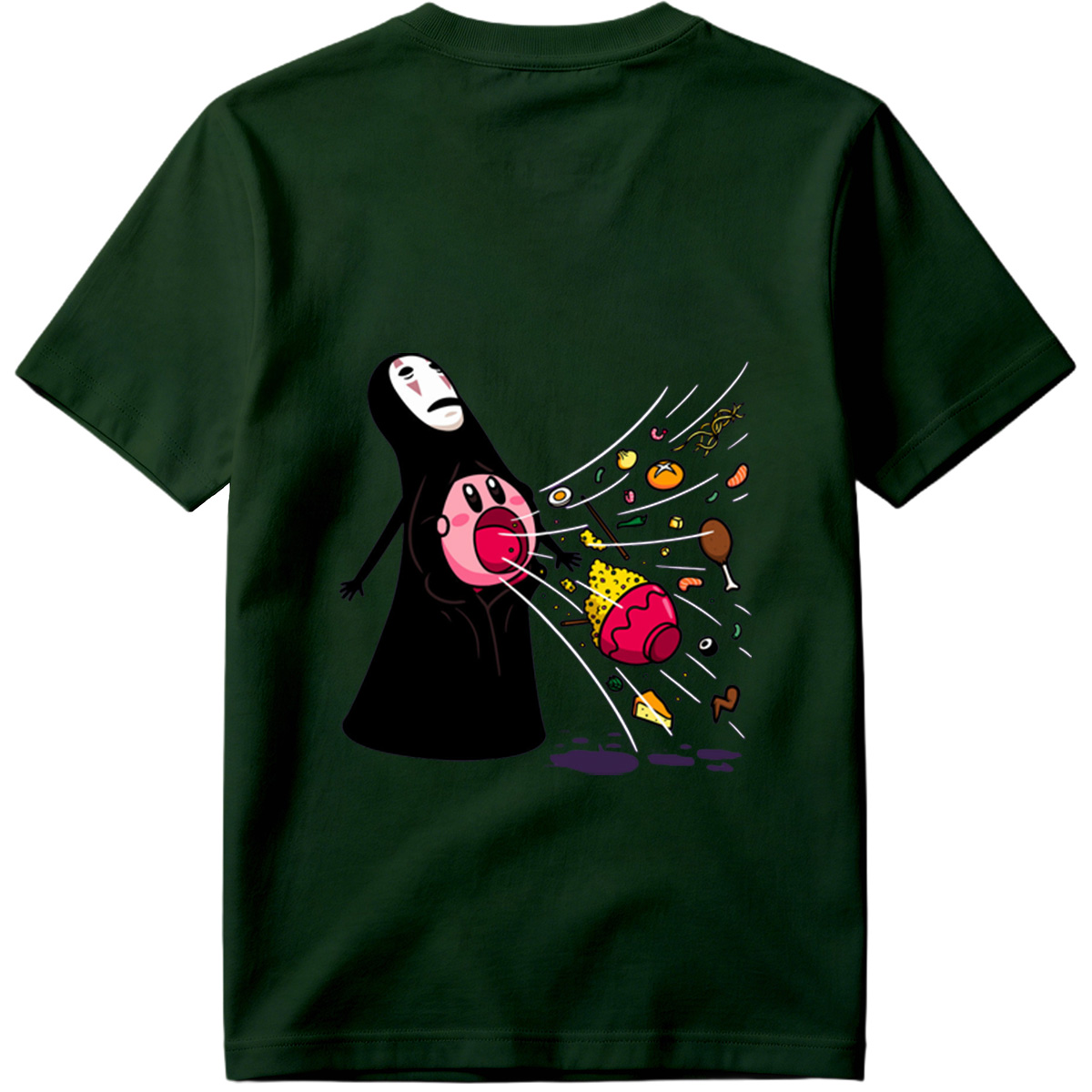 No-Face and Kirby: Food Explosion - Tee