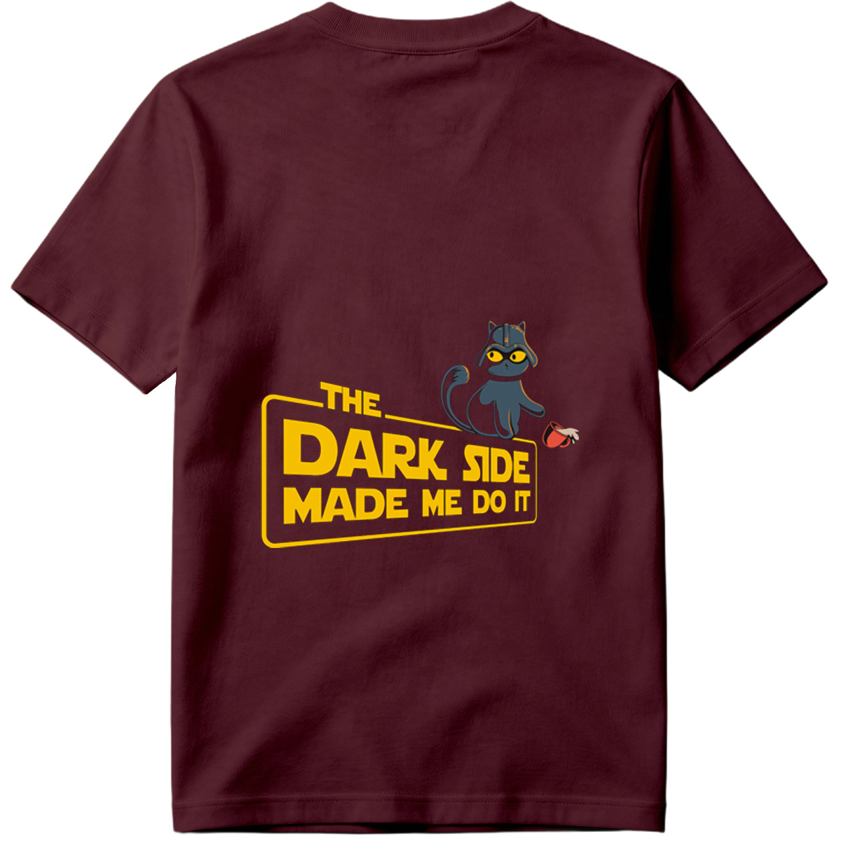Star Wars - The Dark Side Made Me Do It Cat - Tee