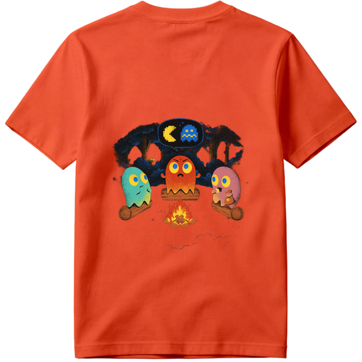 Pac-Man Ghosts Campfire Story - Tee