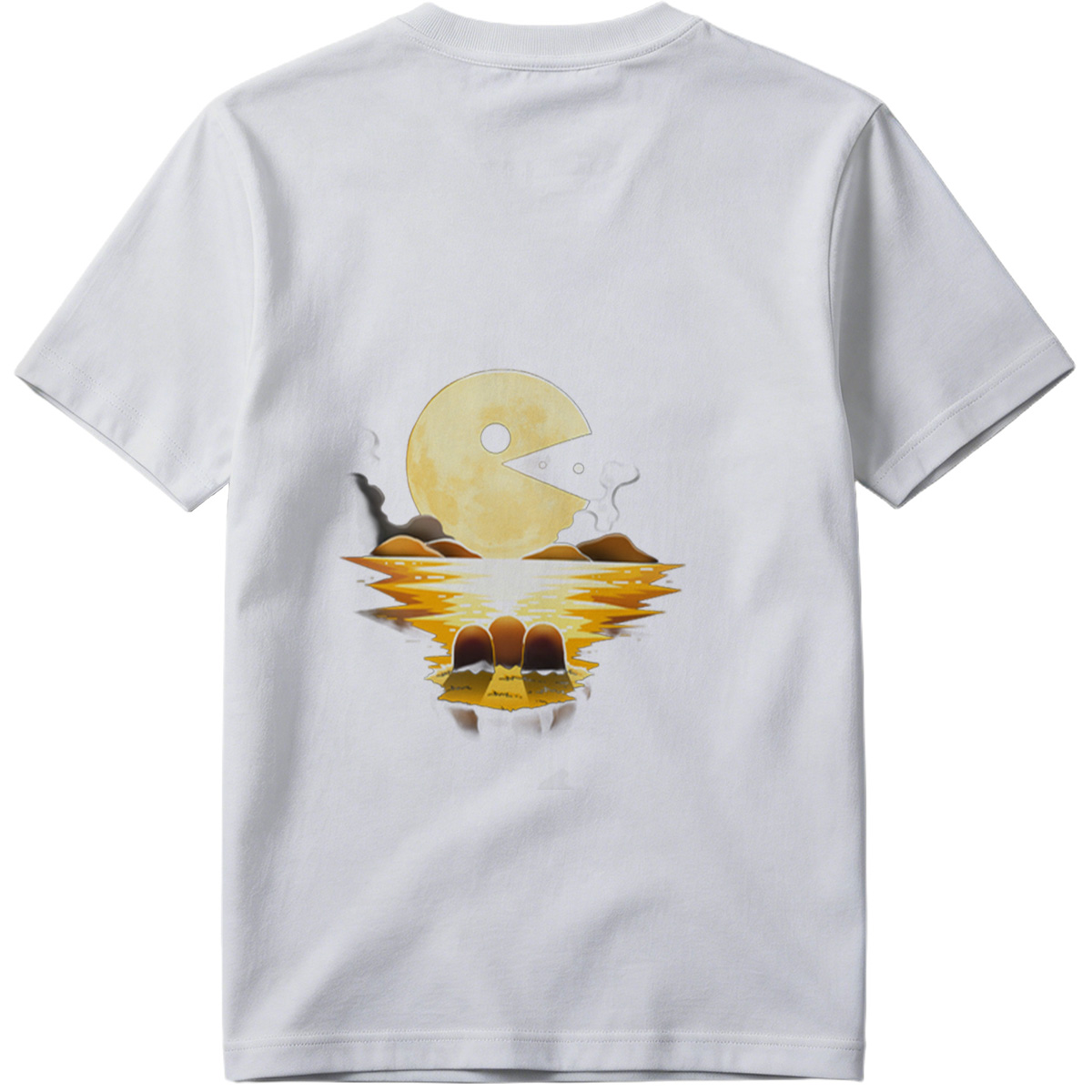 Pac-Man Moon Reflection - Tee