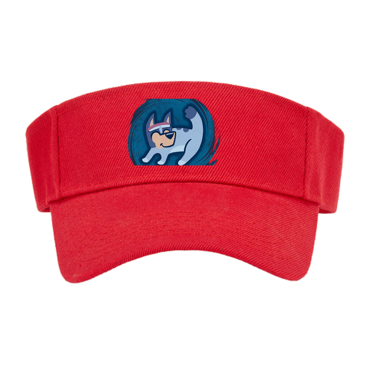 Bluey in a Swirling Blue Circle -  Visor cap