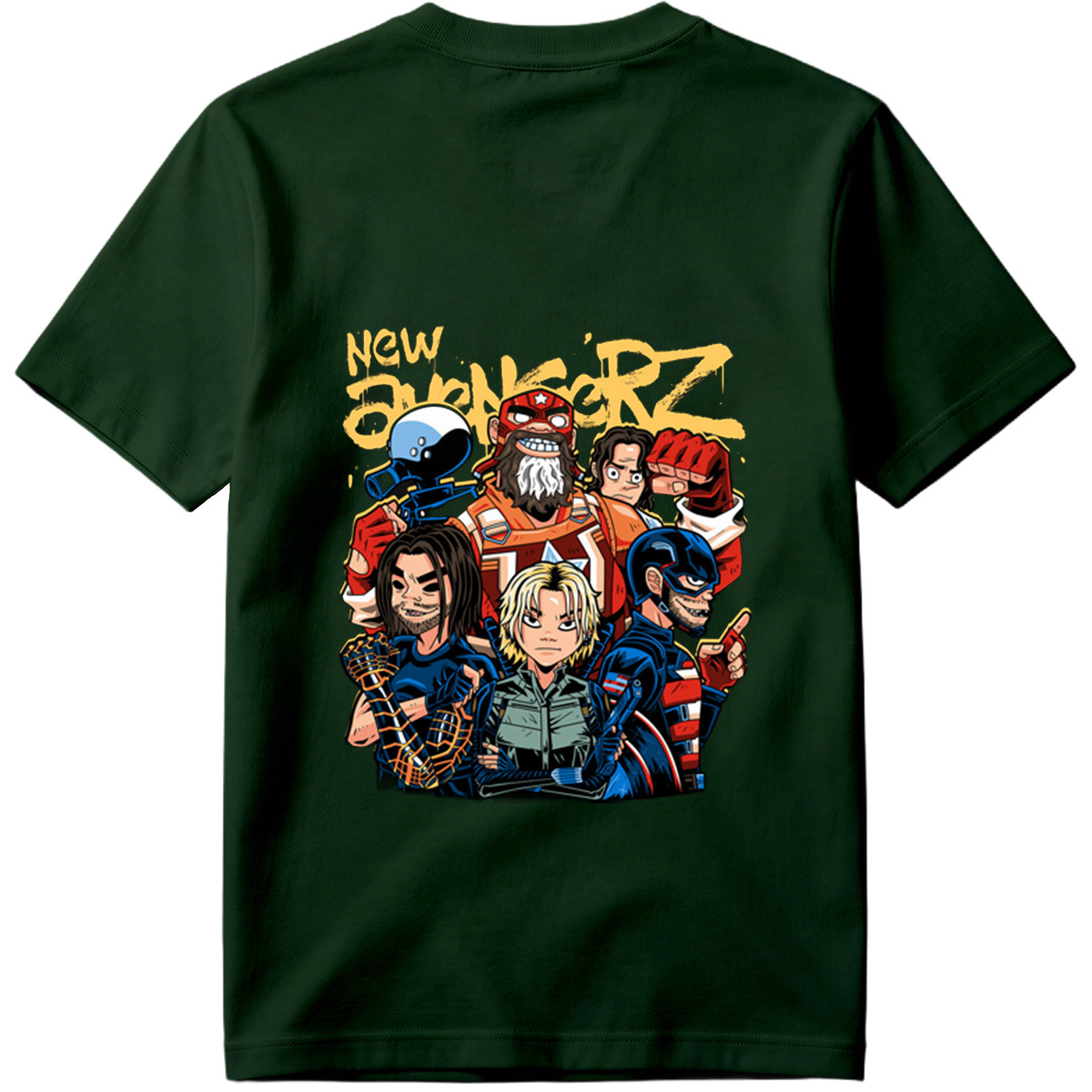 New Avengers: Captain America, Iron Man, Thor, Black Widow, Hulk, Hawkeye - Tee