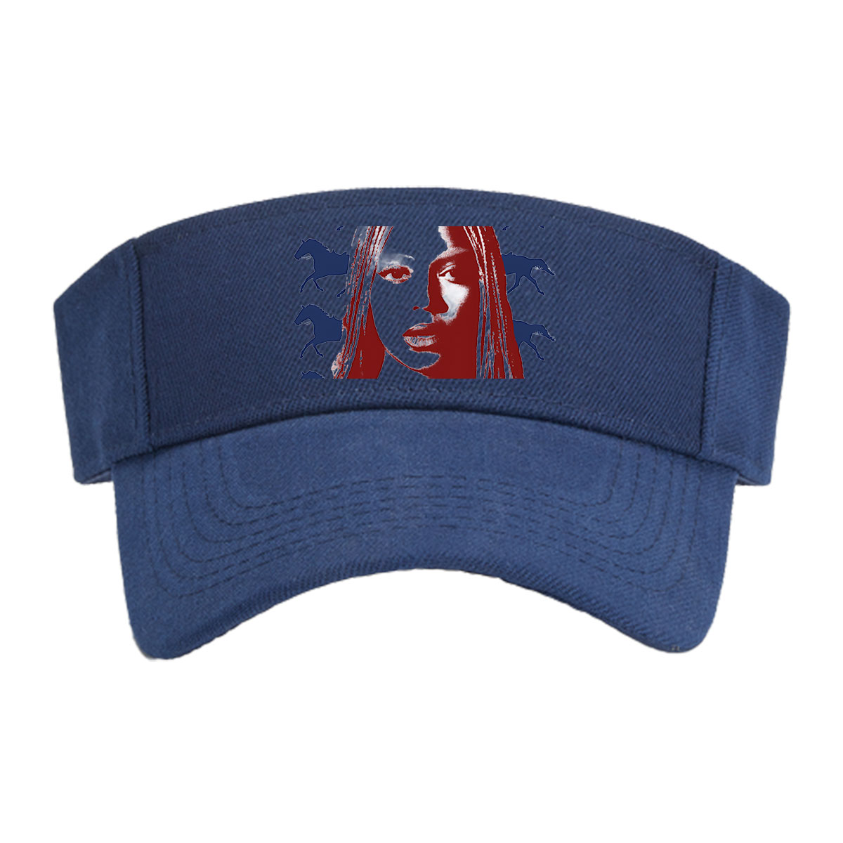 Beyoncé with Braided Hair and Horses in Background -  Visor cap