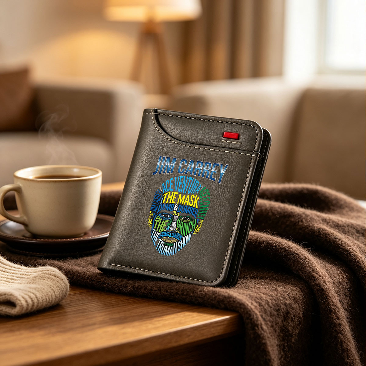 Jim Carrey: Ace Ventura, The Mask, Dumb & Dumber, The Grinch, The Truman Show - Vertical Style Wallet