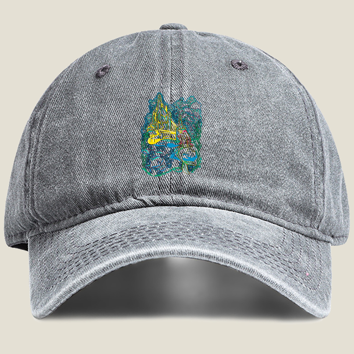 The Little Mermaid: Underwater Kingdom - Washed Denim - Baseball Cap