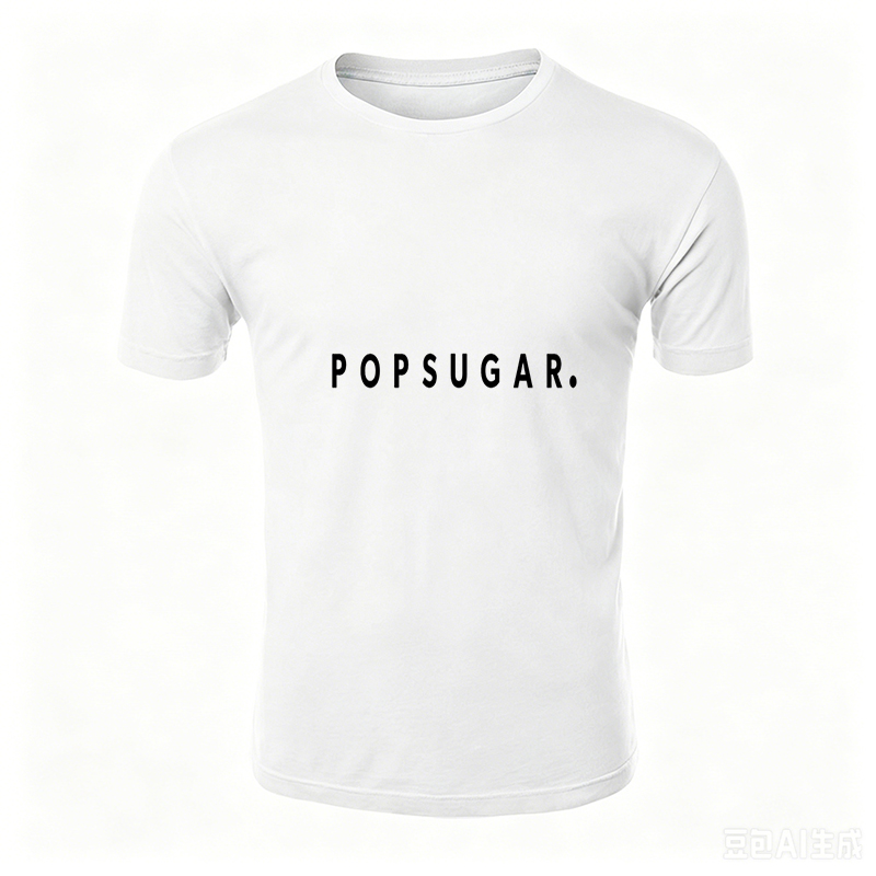 Unisex Classic T-Shirt Pop Sugar Logo Print Design - Casual Everyday Wear for Men and Women, Perfect for Streetwear, Coffee Outings, and Urban Lifestyle Enthusiasts
