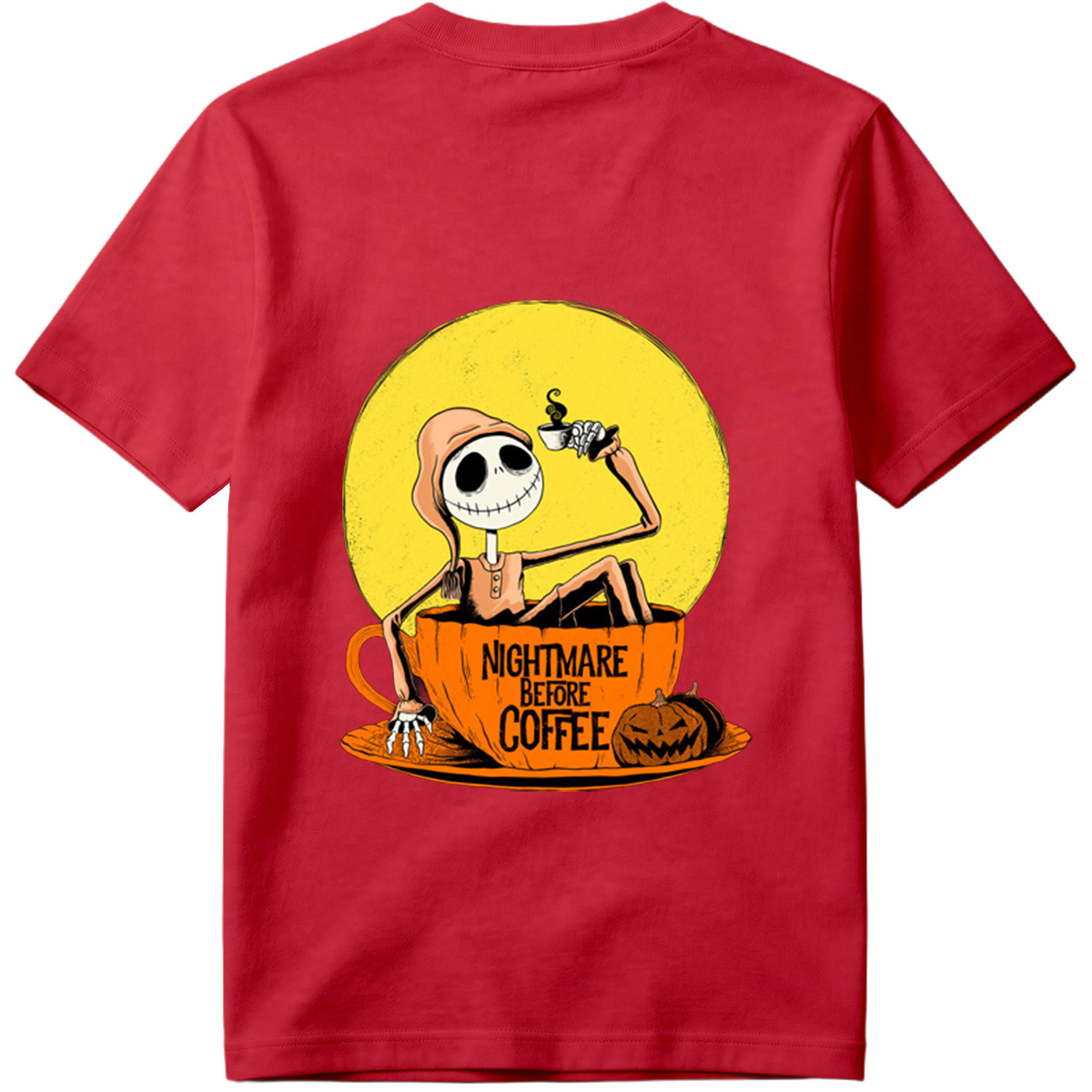 Jack Skellington in Coffee Cup - Nightmare Before Coffee - Tee