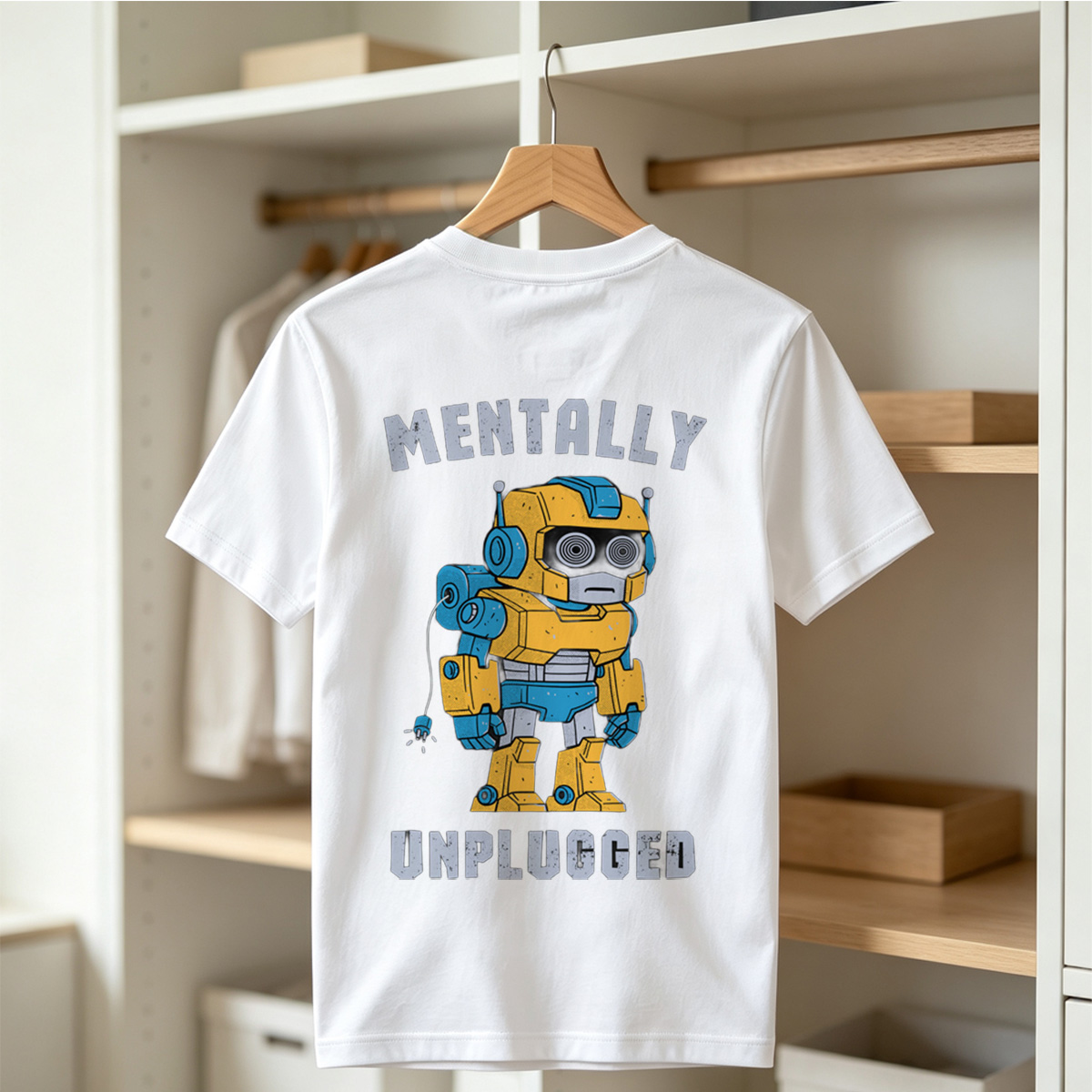 Mentally Unplugged Robot Design - Tee