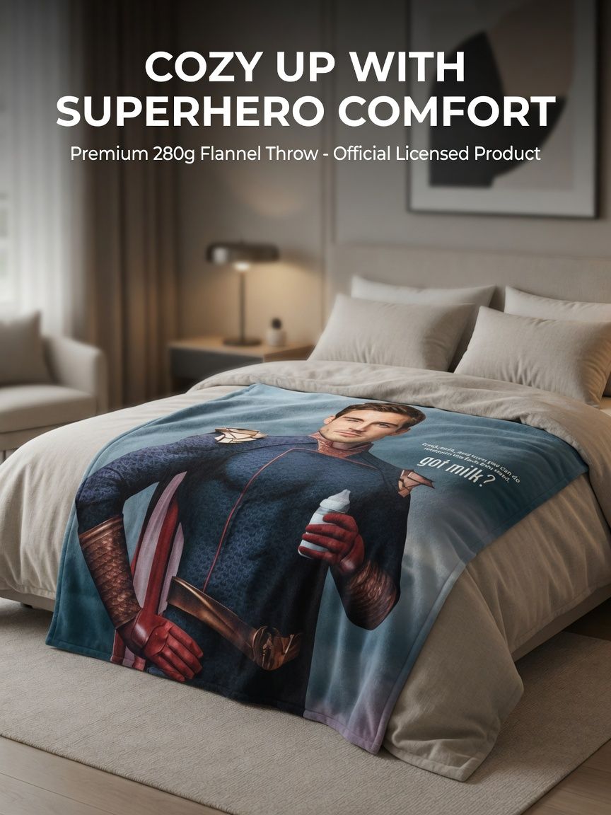 Custom Face Photo Flannel Blanket Personalized Superhero Meme Throw Skin-Friendly Soft Cozy Keepsake Gift for Him