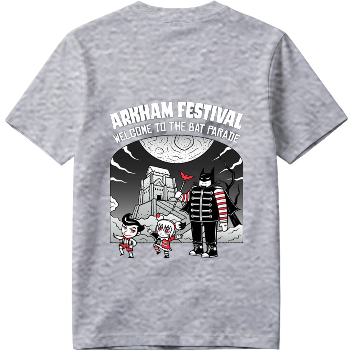 Arkham Festival: Batman, Harley Quinn, and The Joker in the Bat Parade - Tee