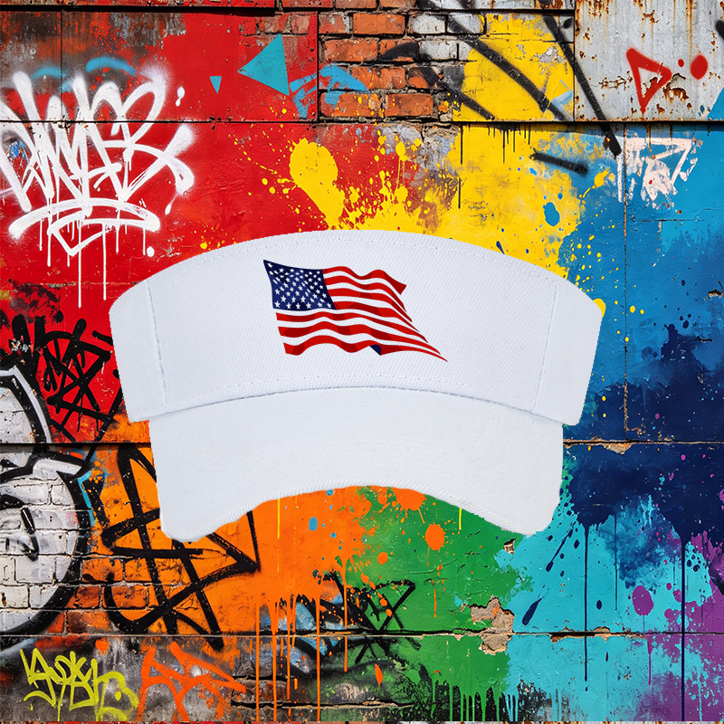 Unisex Classic Mesh Hat with American Flag Print - Lightweight Breathable Sun Protection Cap for Outdoor Activities, Ideal for Adults Seeking Patriotic Style and Comfort During Sports, Travel, and Casual Wear