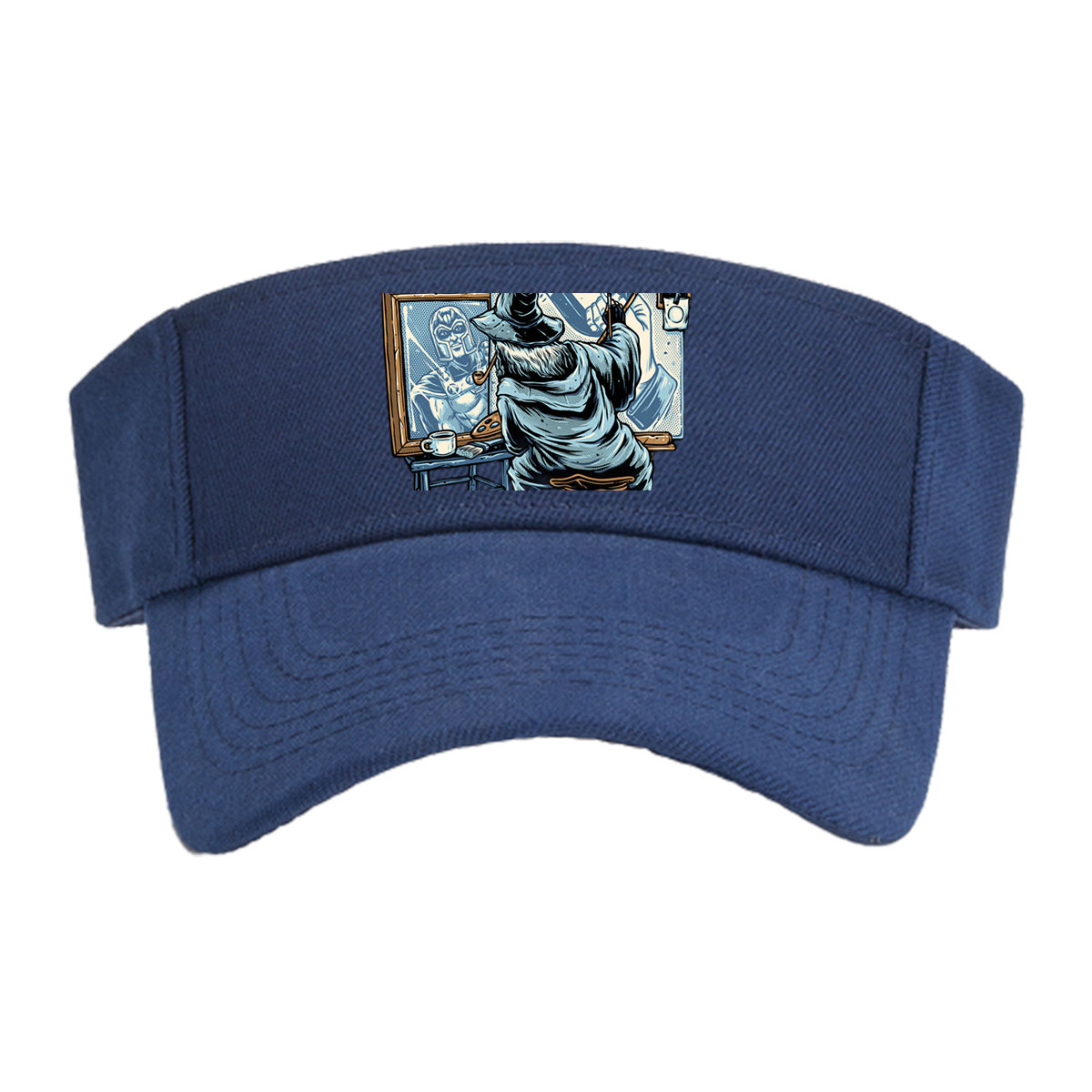 Wizard Artist Paints Loki on Canvas -  Visor cap