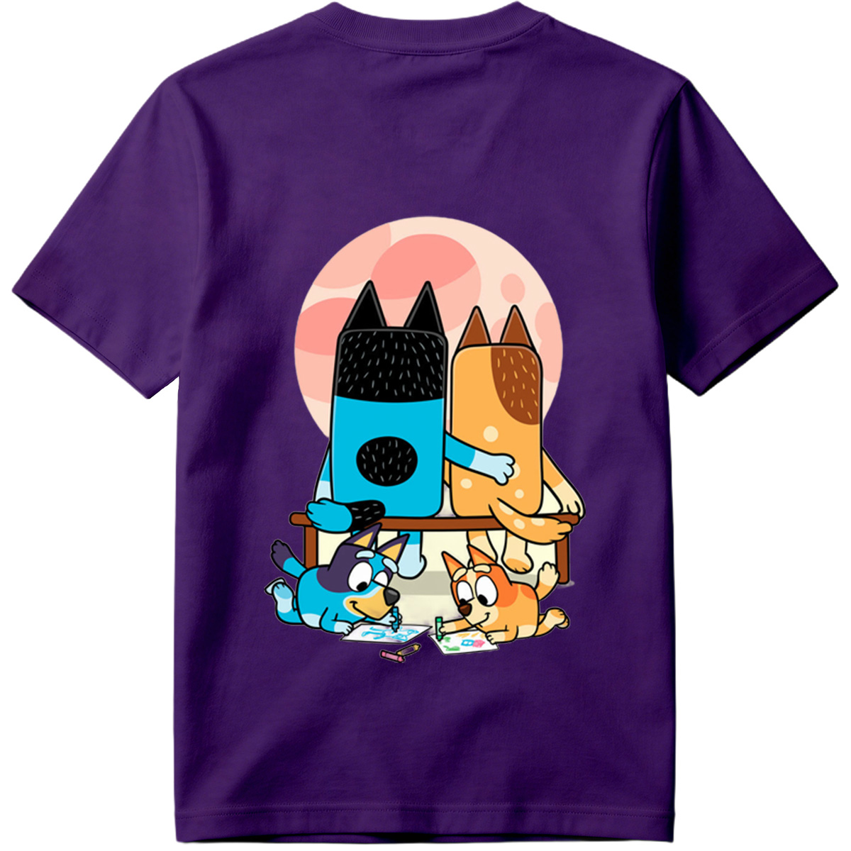 Bluey and Bingo Drawing with - Tee