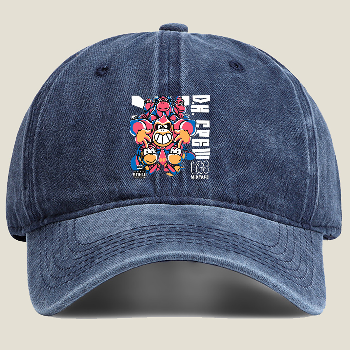 Dr. K. Rool Hits Mixtape: Donkey Kong Characters Edition - Washed Denim - Baseball Cap