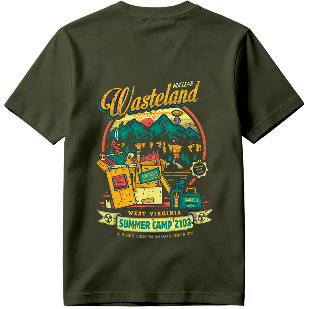 Nuclear Wasteland: Summer Camp 2102 - West Virginia - Tee