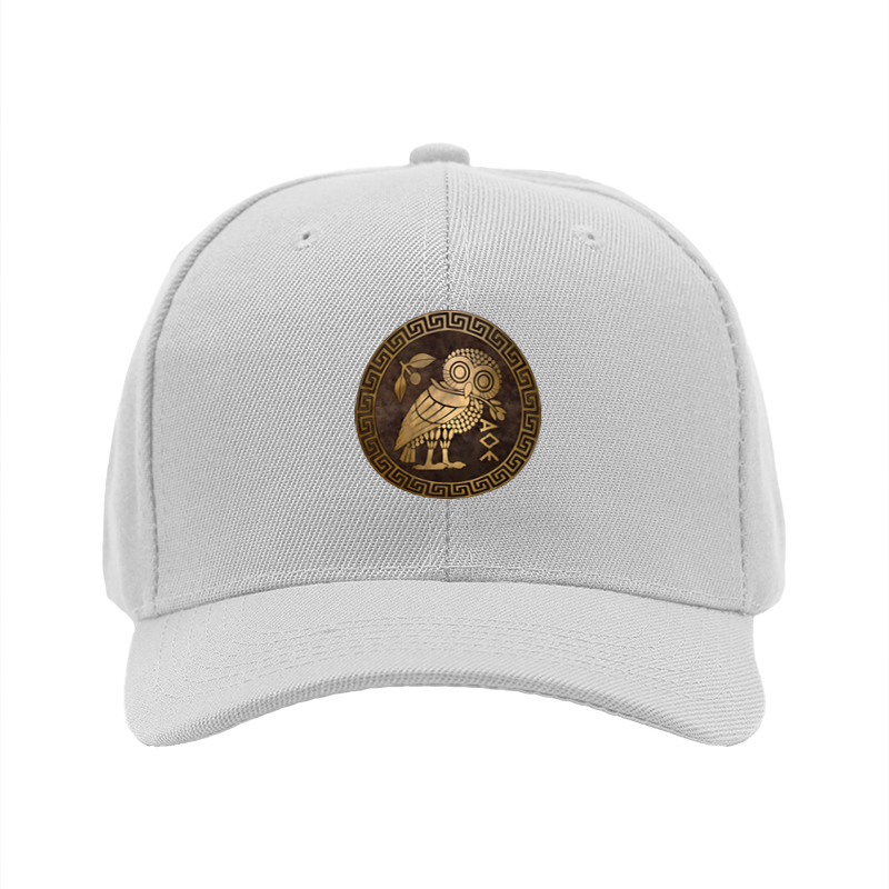 1pc New Baseball Cap Owl Pattern Greek Style Print Unisex Adjustable Hat for Outdoor Activities and Casual Wear Adults Fashion Accessory