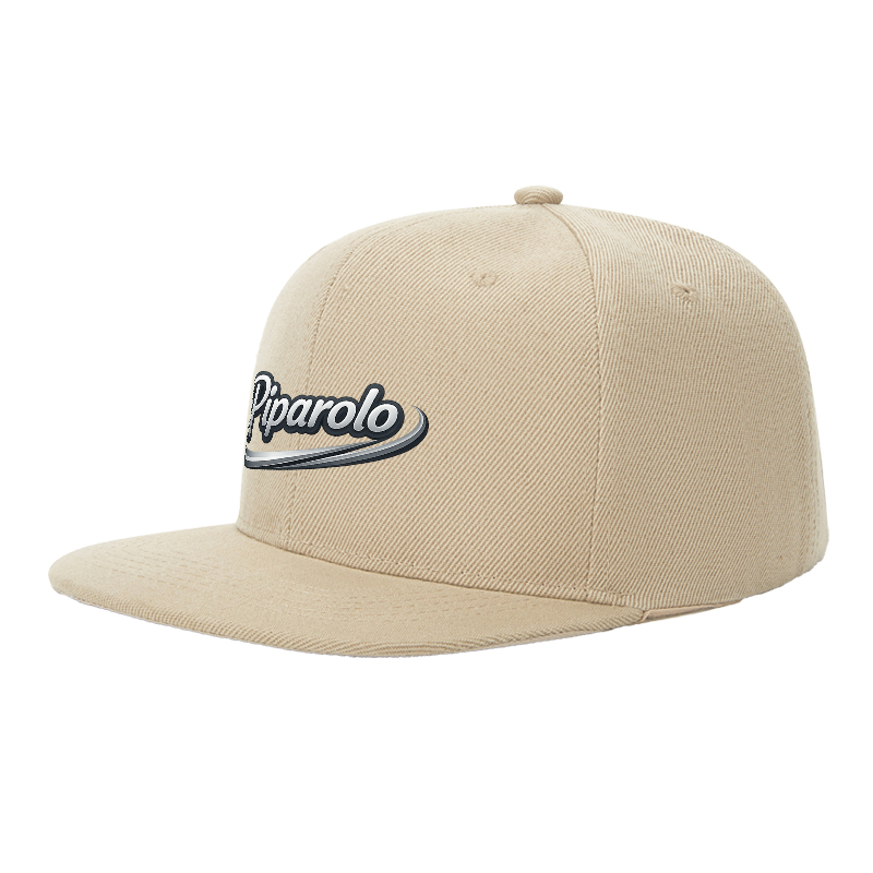 Flat Brim Baseball Cap Piparolo Logo Print Streetwear Underground Skate Style for Basketball Court Skate Park Urban Lifestyle Hip Hop Artists Skaters Streetwear Enthusiasts
