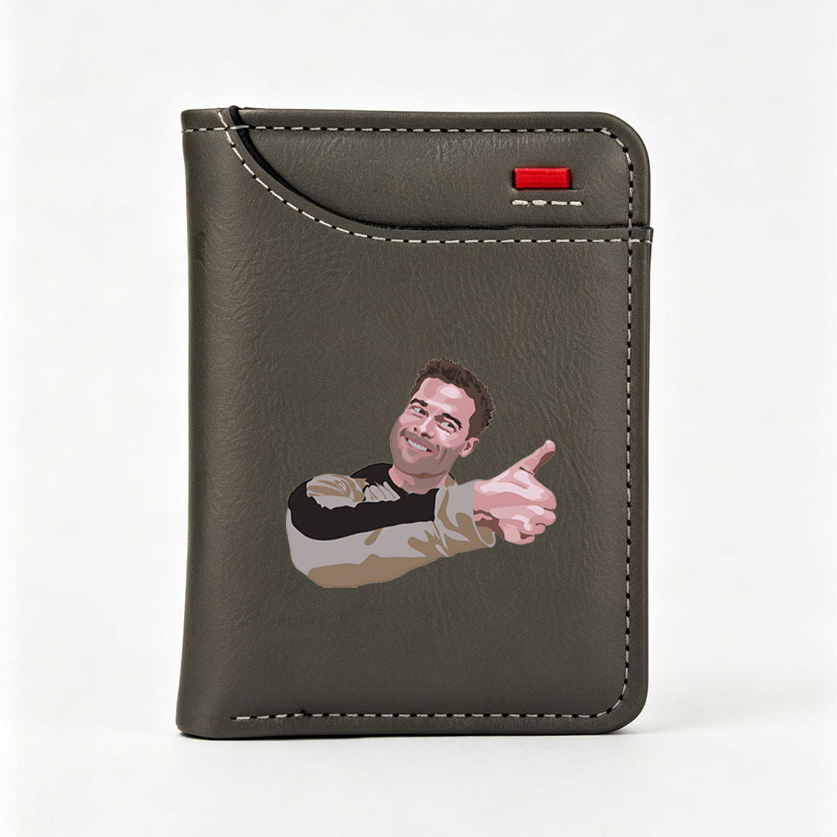 Ryan Reynolds pointing with a smile - Vertical Style Wallet