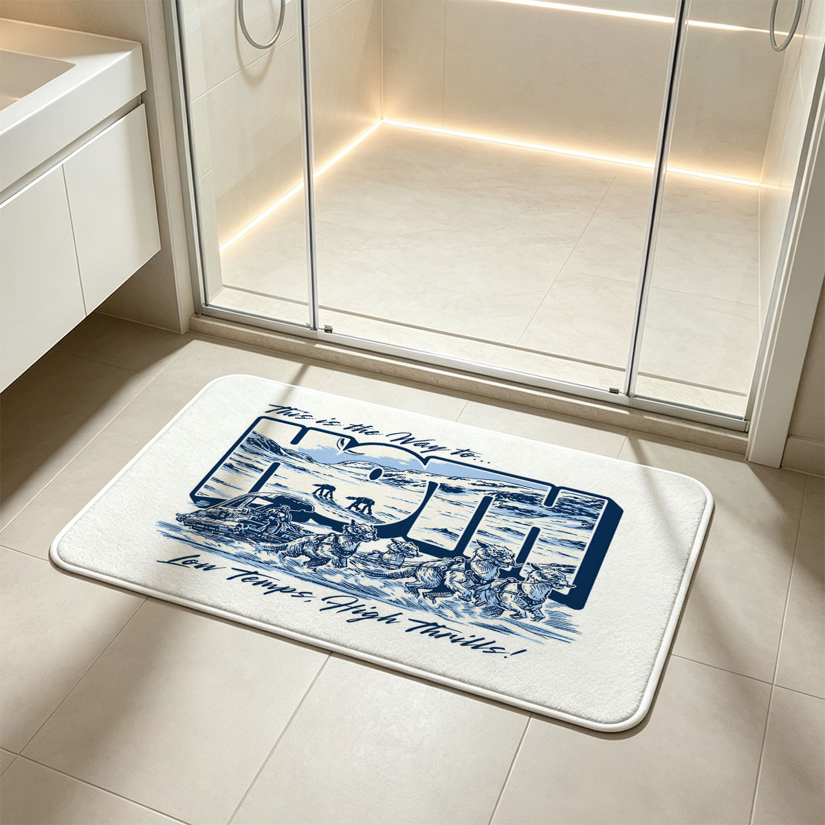 Star Wars: Snowspeeder & Tauntauns - Low Temps, High Thrills! - Flannel floor mat