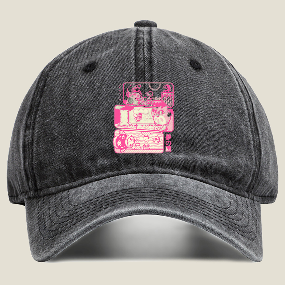 Kirby and Friends in Dream Land - Washed Denim - Baseball Cap