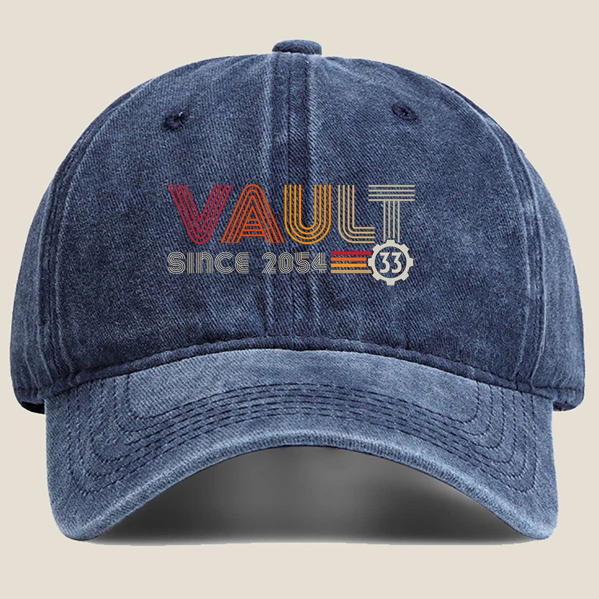Vault 33 Since 2054 - Washed Denim - Baseball Cap