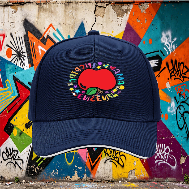 Unisex Classic Sandwich Hat with Colorful Apple and 