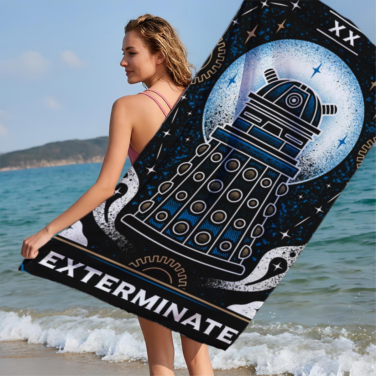 Dalek from Doctor Who: Exterminate - Beach towels