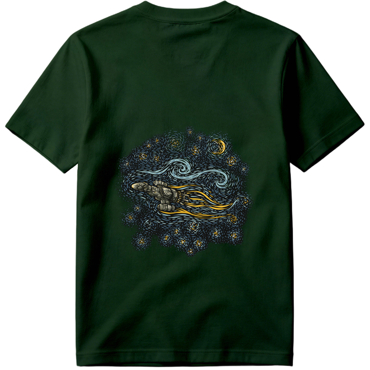 Cyberpunk Hand in Starry Night - Tee