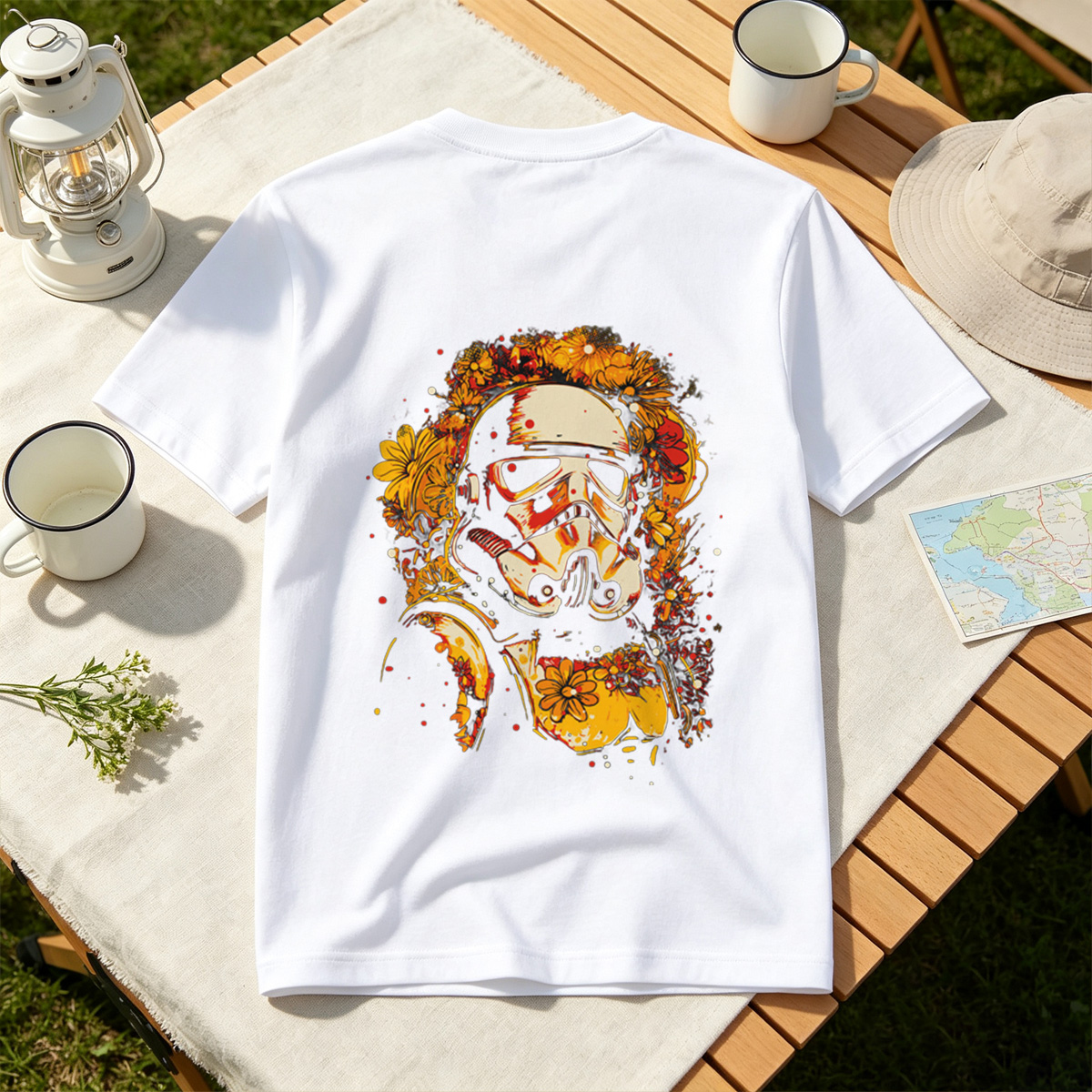 Star Wars Stormtrooper with Floral Design - Tee