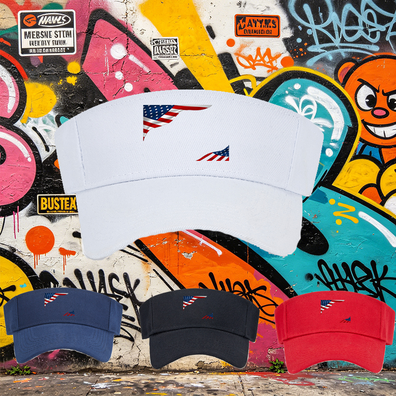 Unisex Classic Mesh Visor Cap with American Flag Print Design for Outdoor Activities and Patriotic Events, Ideal for Adults Seeking Sun Protection and Style During Summer Travel, Hiking, Fishing, or Festivals