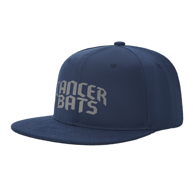 Flat Brim Baseball Cap Cancer Bats Logo Print Streetwear Underground Skate Brand for Basketball Court Urban Streets Skatepark Fit for Skaters Rappers Streetwear Enthusiasts