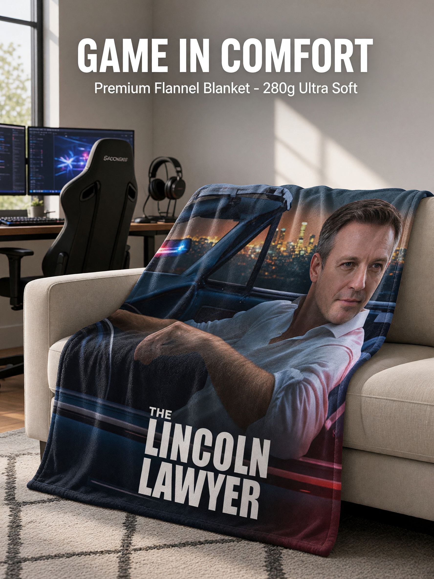 Custom Photo Face Flannel Blanket Ultra Soft Personalized Portrait Throw Lightweight Cozy Fleece Bed Couch Gift