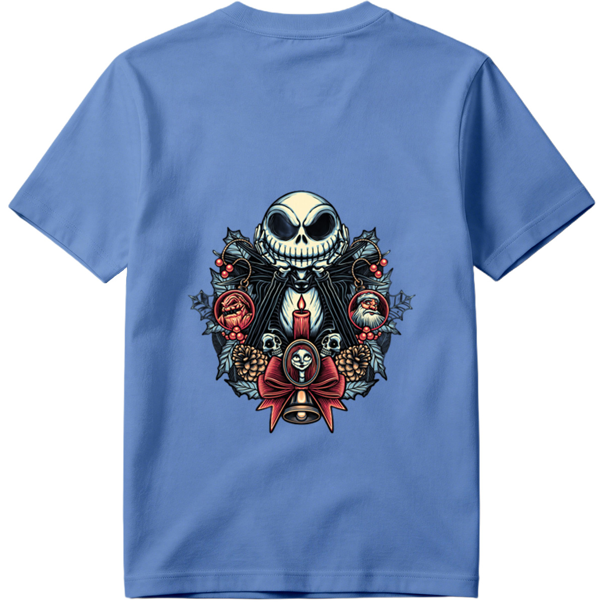 The Nightmare Before Christmas: Jack Skellington, Sally, and Santa Ornaments - Tee