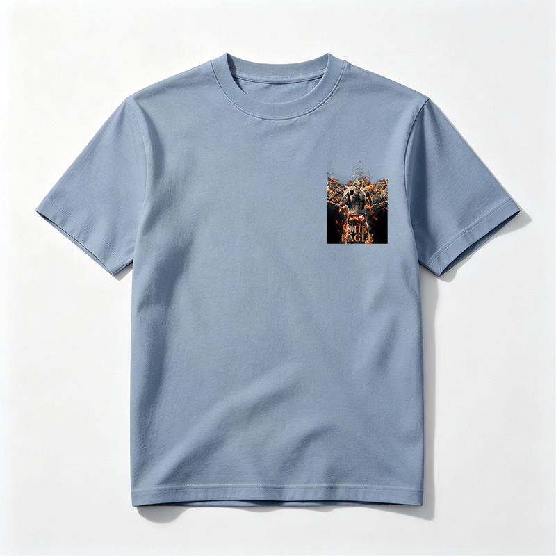 The Eagle: UFC Fighter with Fiery Wings and Intense Gaze - Tee