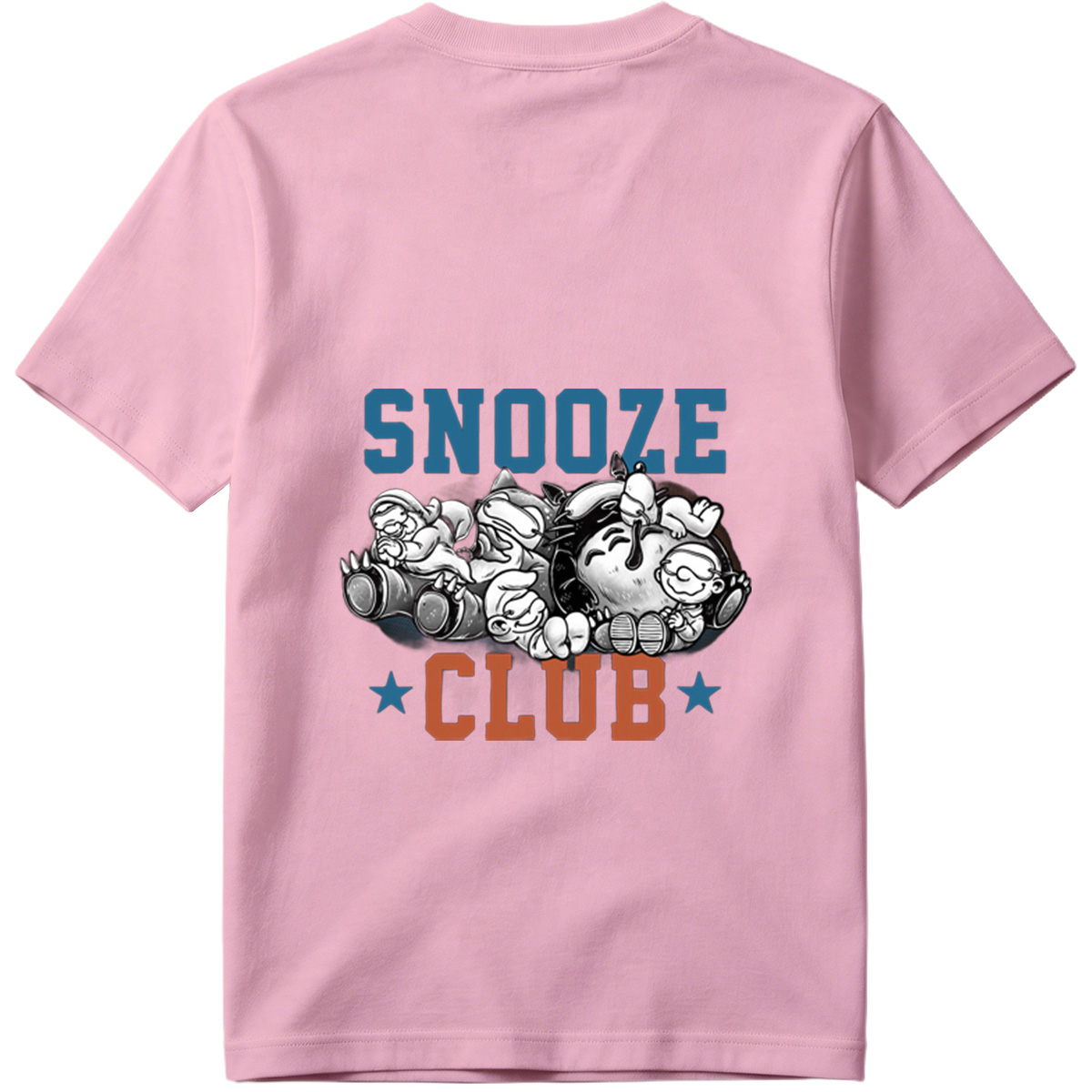 Snooze Club: Mickey, Minnie, Donald, Goofy, and Pluto Sleeping Together - Tee