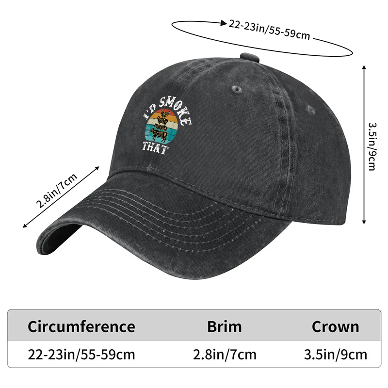 New Baseball Cap with Funny Pickle Tennis Player Print 