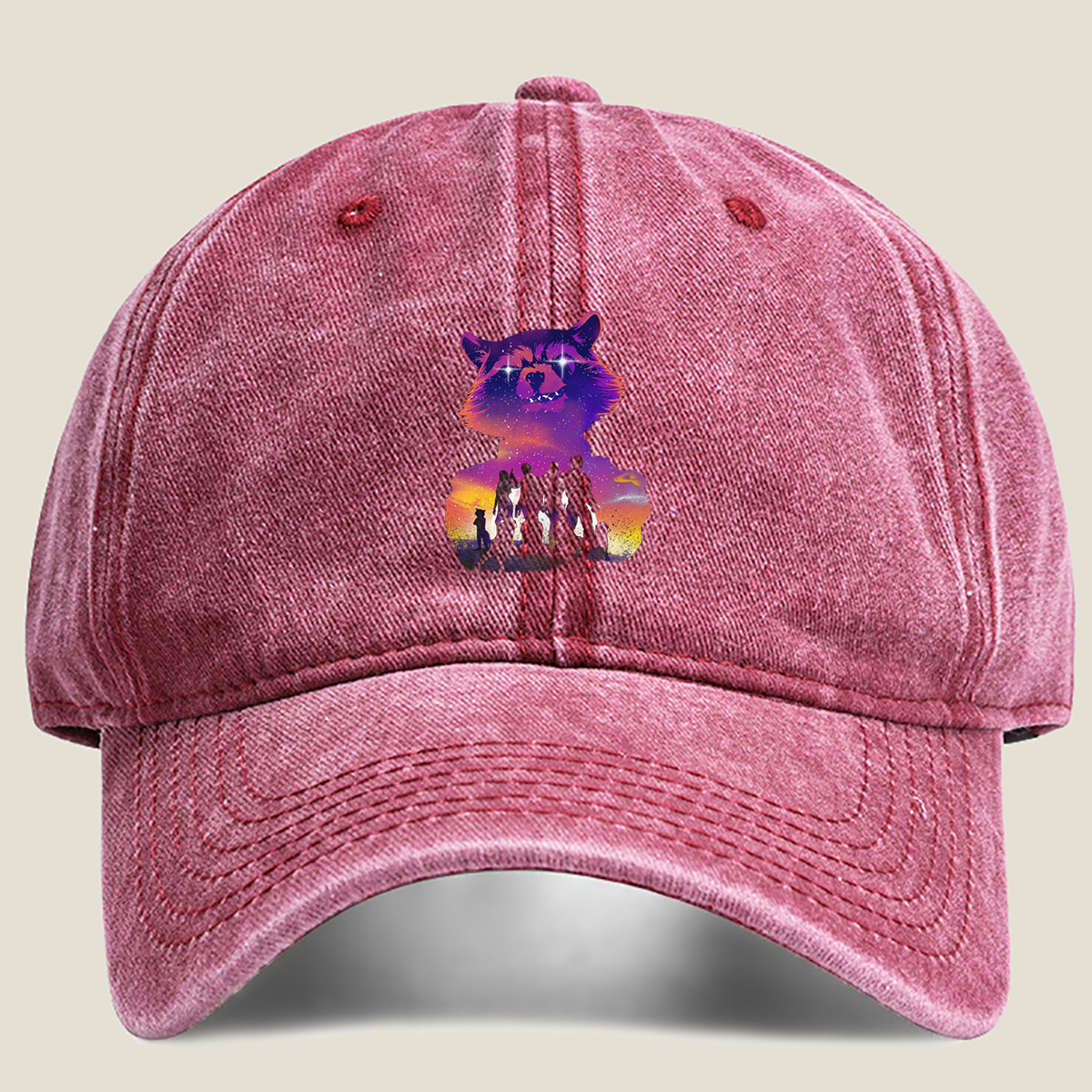Guardians of the Galaxy: Rocket Raccoon and the Team - Washed Denim - Baseball Cap