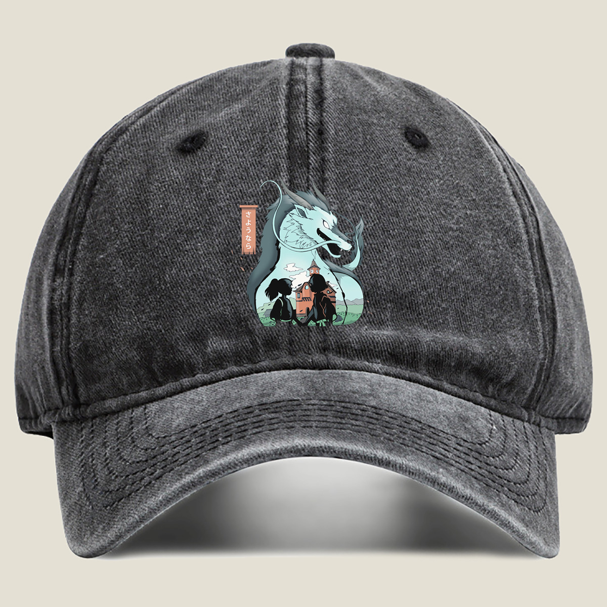 Spirited Away: Chihiro and Haku's Farewell - Washed Denim - Baseball Cap
