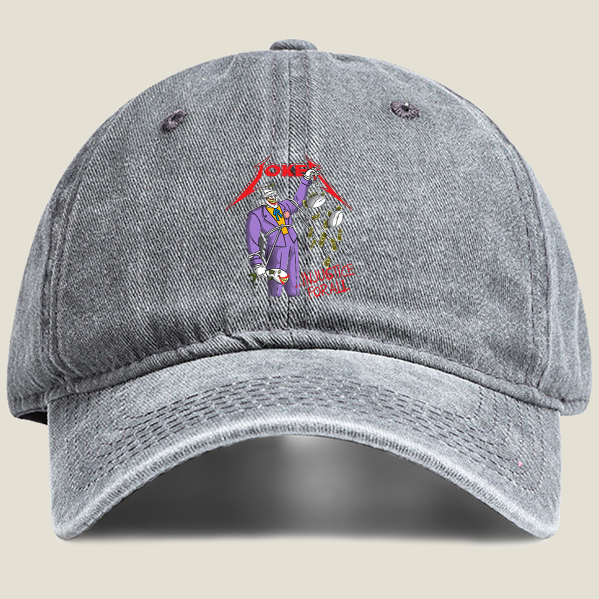 Joker: Injustice for All - Washed Denim - Baseball Cap