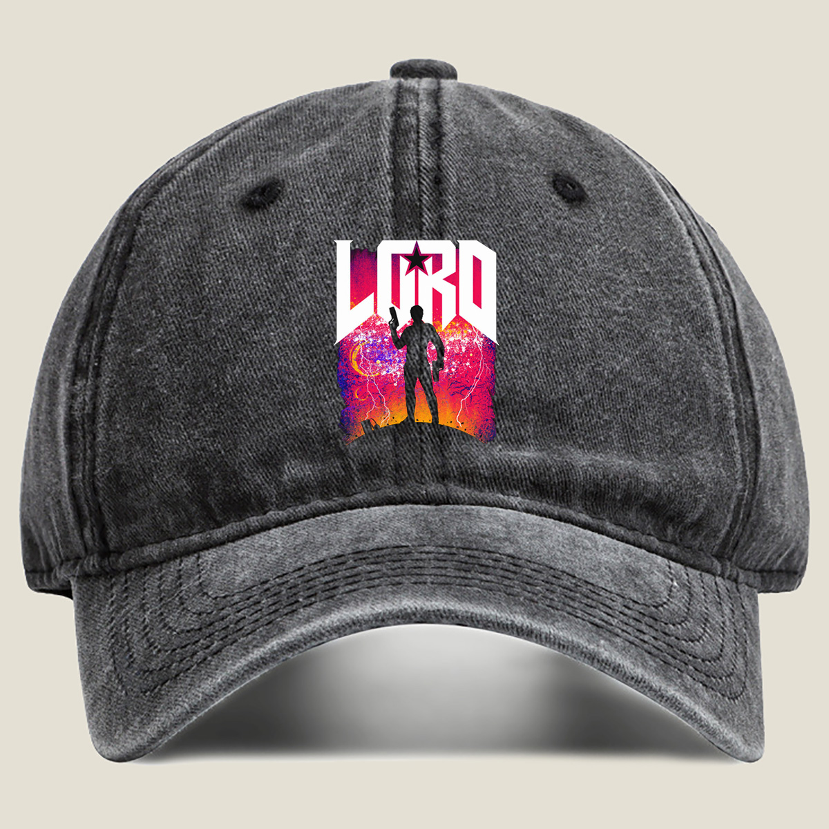 LORD: The Silhouette of Power - Washed Denim - Baseball Cap