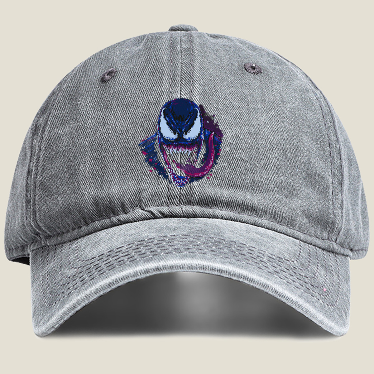 Venom: The Symbiote Horror - Washed Denim - Baseball Cap
