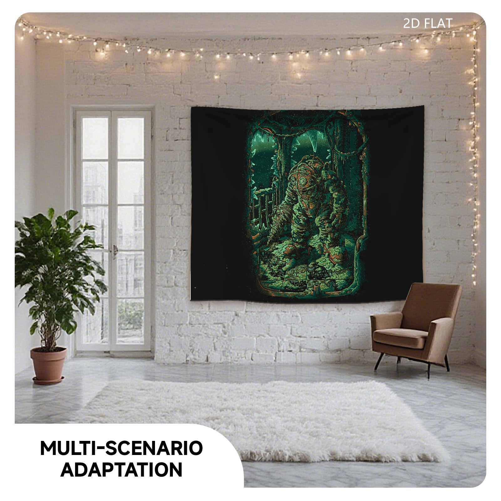 The Creature in the Ruined Chamber - Tapestry