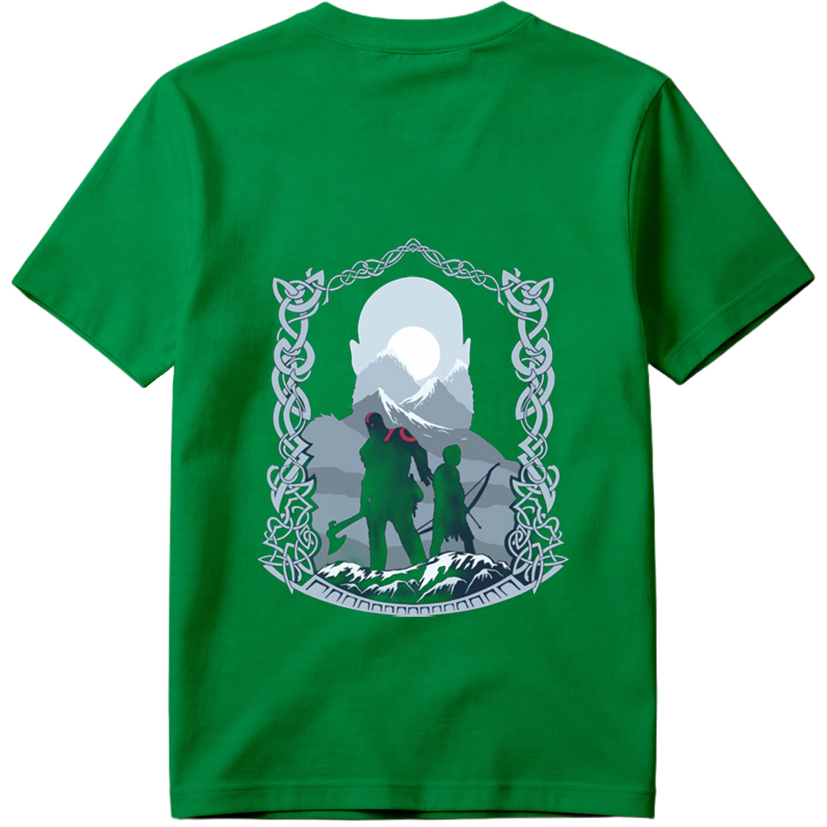 Viking Warriors Under the Moonlight - Tee